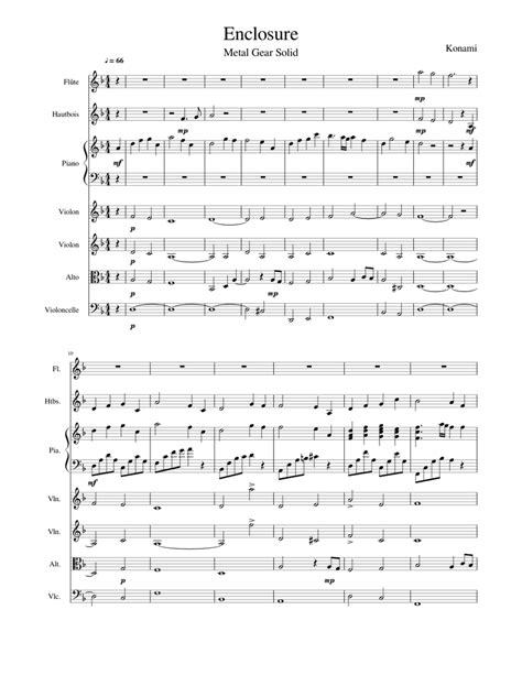 metal gear solid enclosure sheet music|Metal Gear Sheet Music .